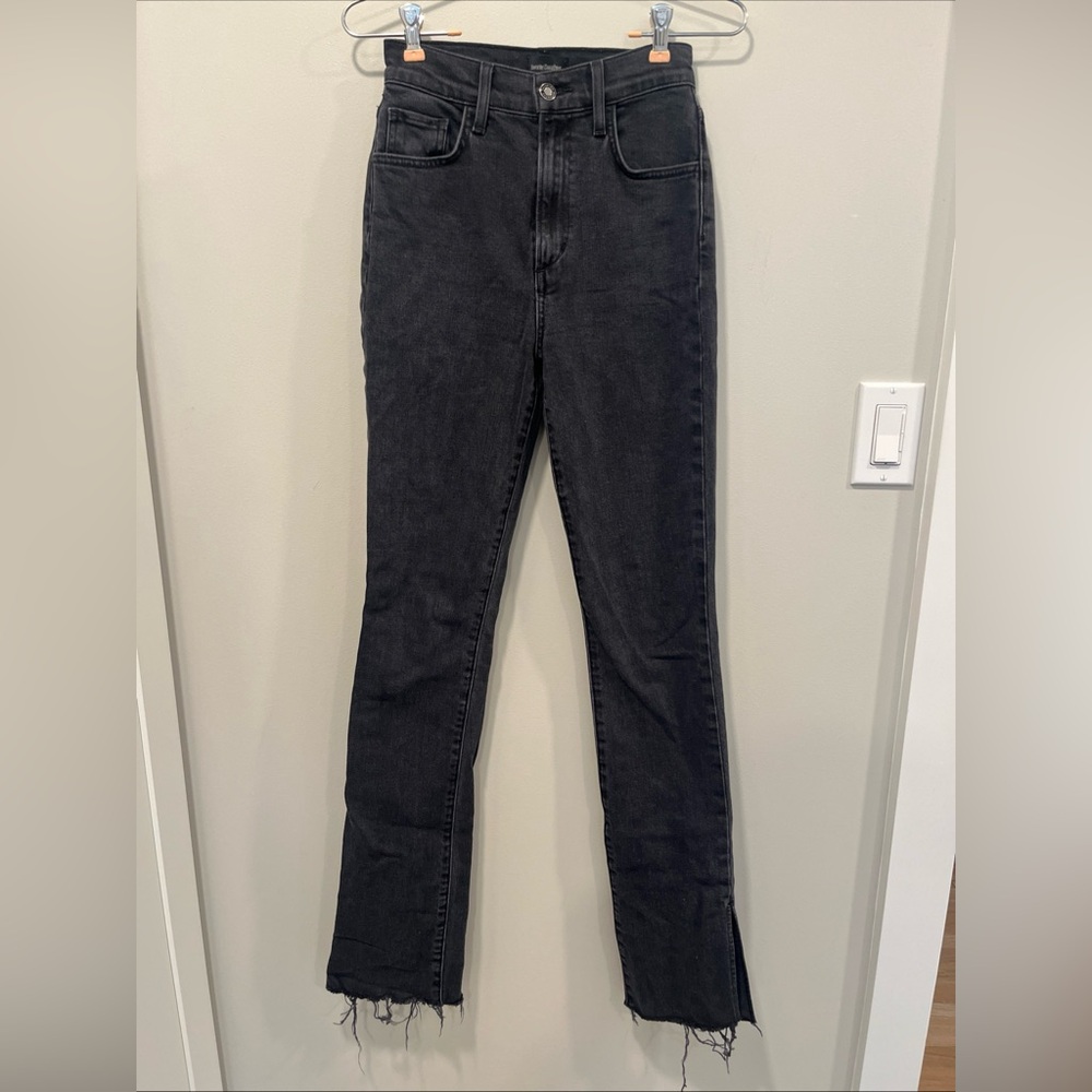 Favorite Daughter Women’s Valentina High Rise Tower Jean Size 25 Boulder Black